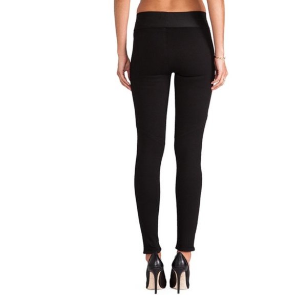 PAIGE Black Glam Rock Pull-On Leggings M - Picture 3 of 15